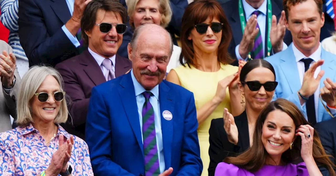 Tom Cruise looks in awe of Kate Middleton as celebs welcome her at Wimbledon