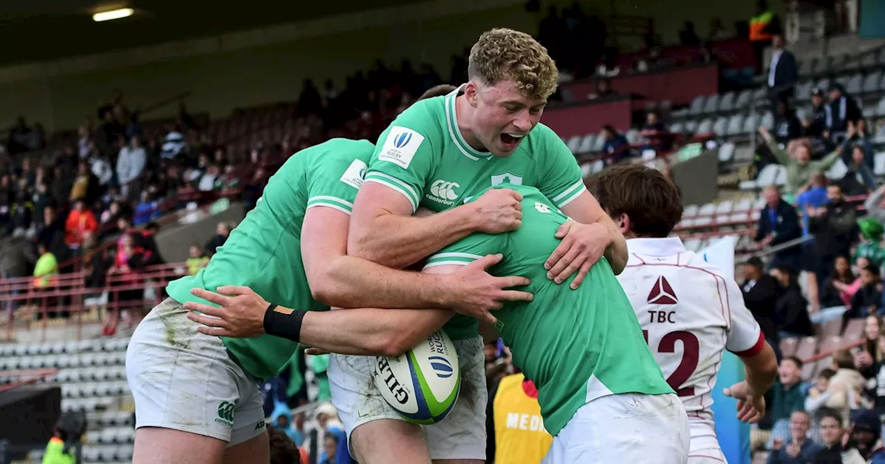 What time and TV channel is Ireland v England on today in U20 World Championship