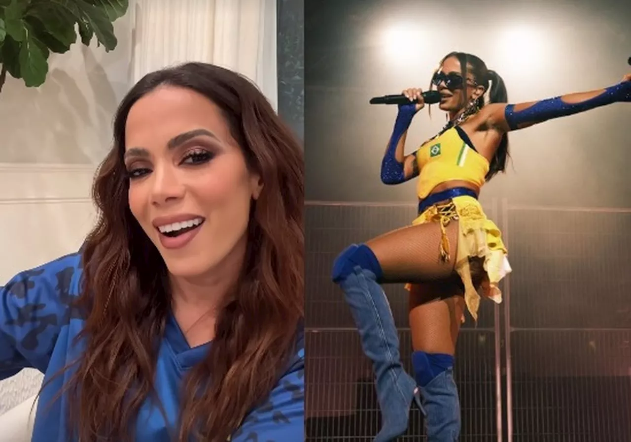 Anitta celebra encerramento de turnê internacional: 'Feliz, leve, a mil'