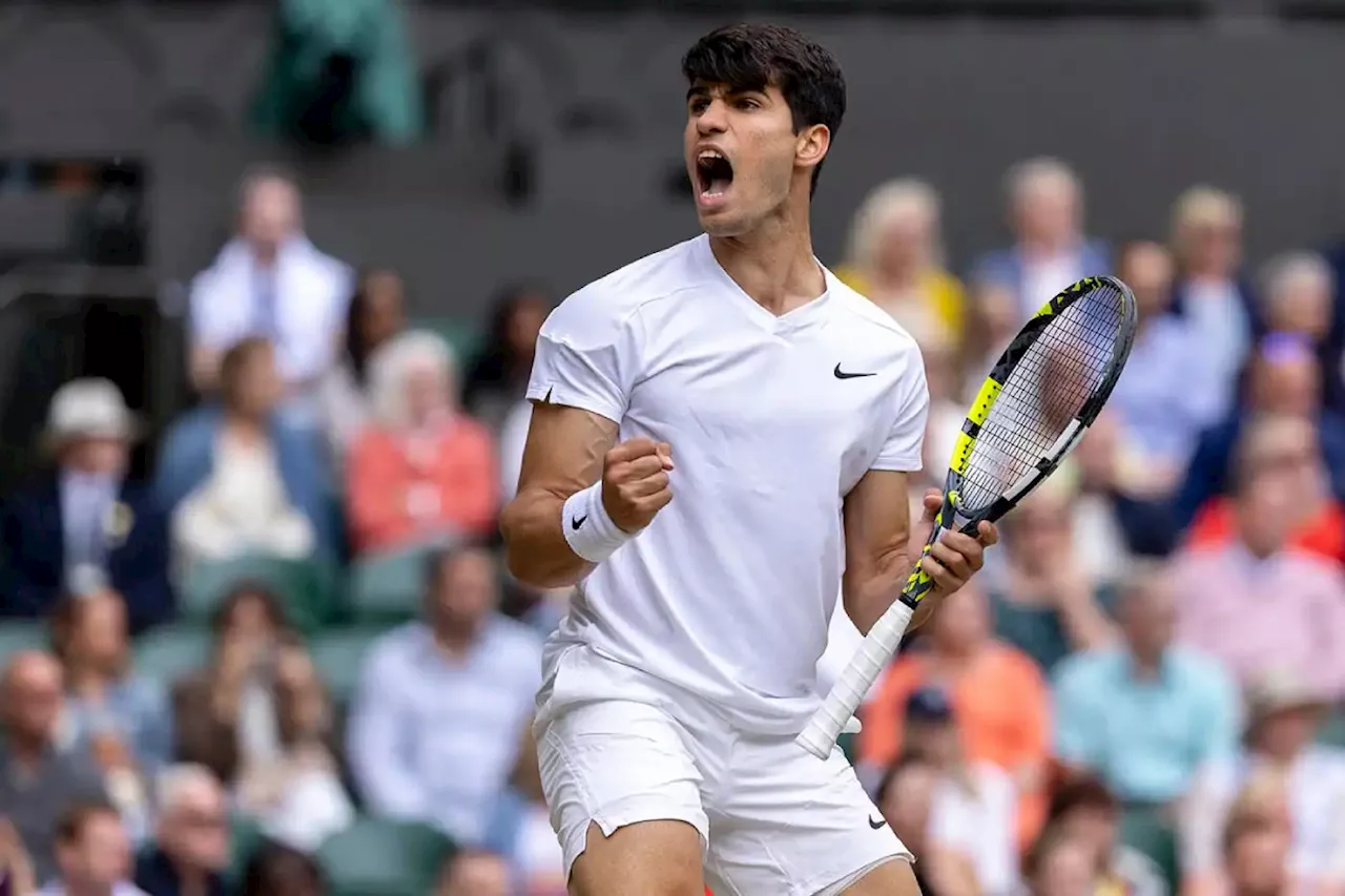 Link Live Streaming Final Wimbledon 2024 Alcaraz Vs Djokovic, Gim ke-1 Set Pertama Jus 7 Kali