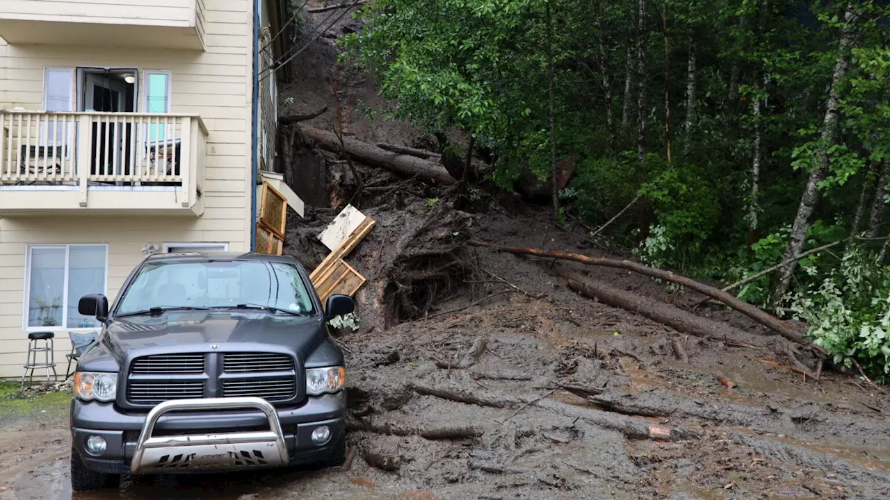 Downtown Juneau apartment building evacuated following landslide