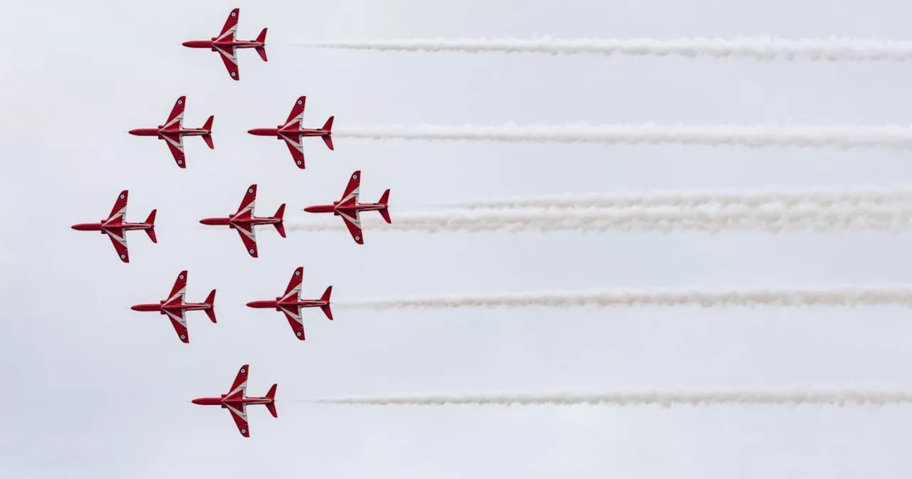 When you can watch the Red Arrows flying above Lancashire today