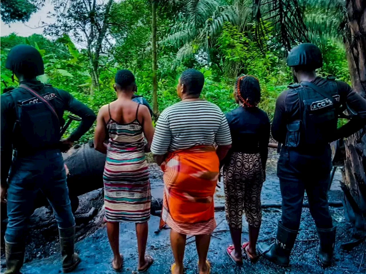 JUST IN: NSCDC special intelligence squad arrests three for oil theft in Rivers state