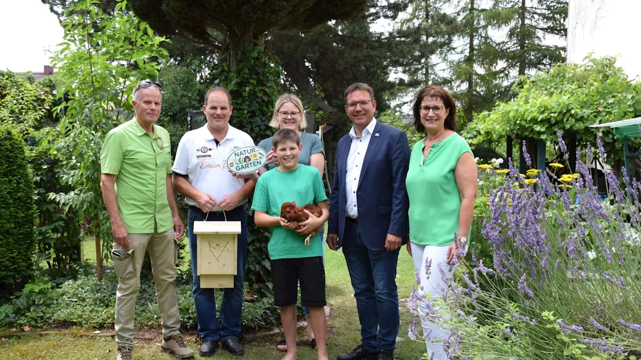 „Natur im Garten“-Plakette wurde in Amstetten verliehen