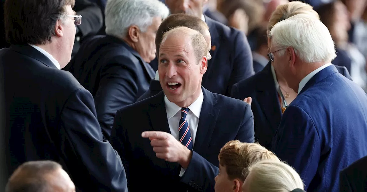 Football-mad Prince William arrives at Euros final with Prince George