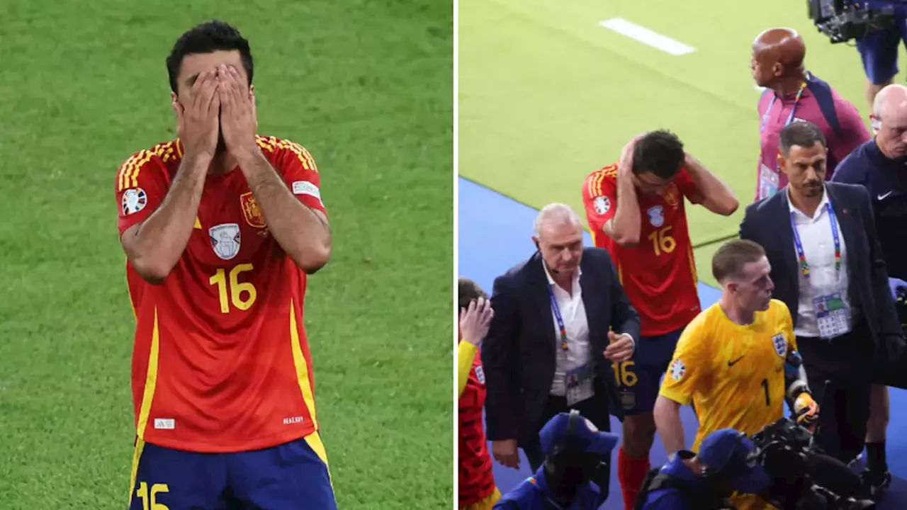 Rodri substituted at half-time as Spain suffer huge blow vs England