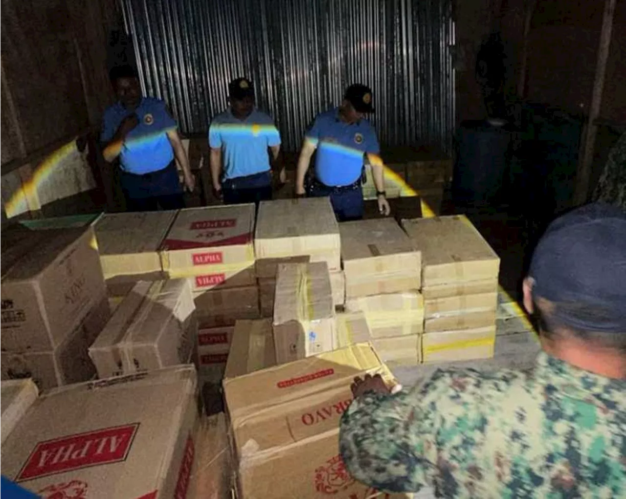 Maritime policemen seized P1.2-M smuggled cigarettes