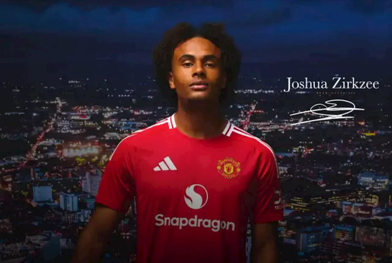 Manchester United announce signing of Joshua Zirkzee from Bologna in deal worth £36million on five-year...