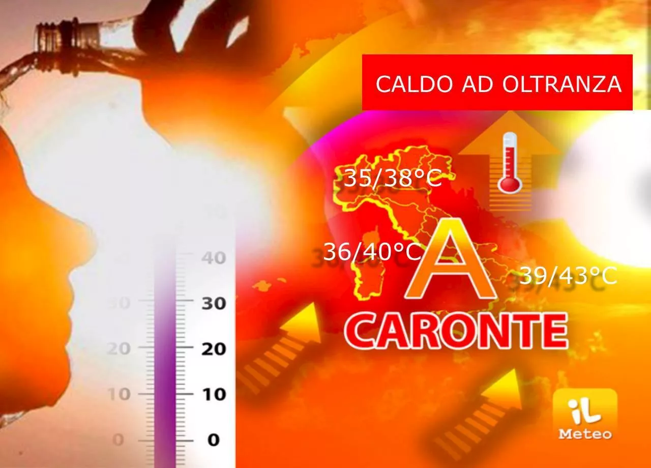 Temperature infernali sull’Italia, caldo non dà tregua: da Milano a Roma, meteo oggi e domani