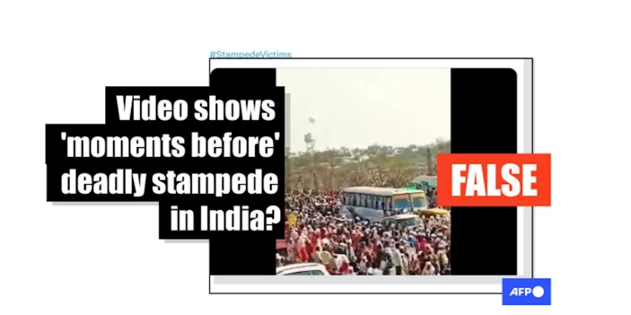 Video shows religious gathering in western India and is unrelated to July 2024 stampede