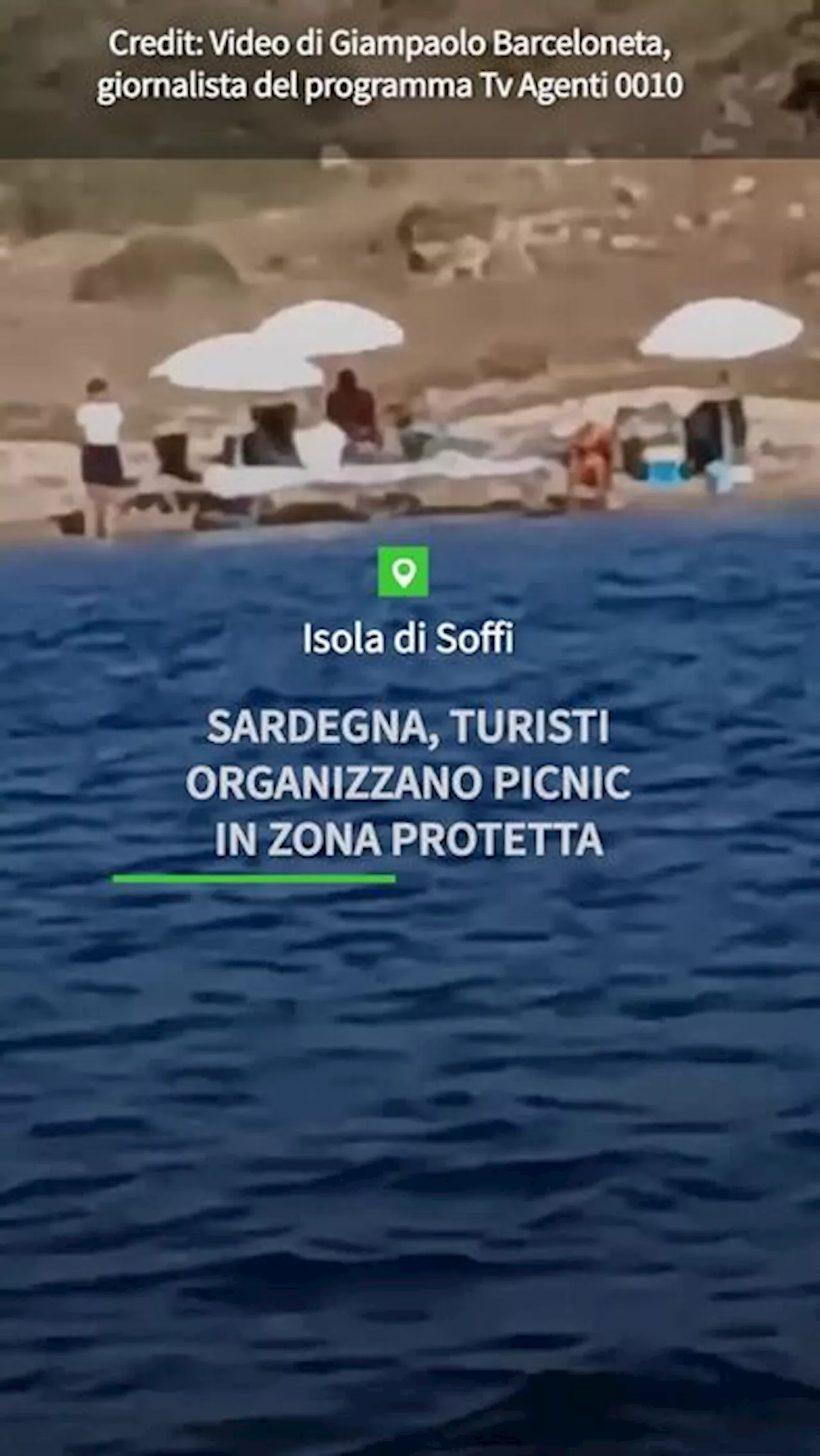 Sardegna, turisti organizzano picnic in zona protetta