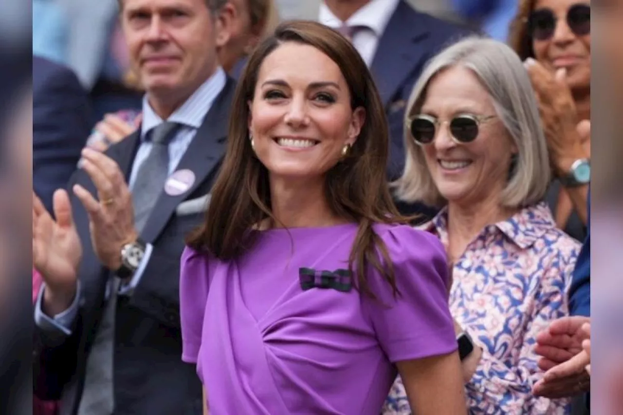 Kate Middleton hadir di Wimbledon dengan gaun ungu