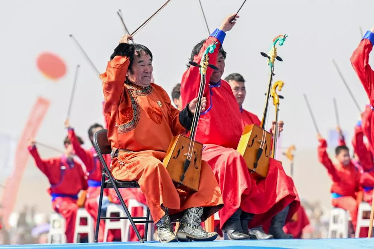 Kemeriahan festival Naadam yang dibuka di Mongolia Dalam, China