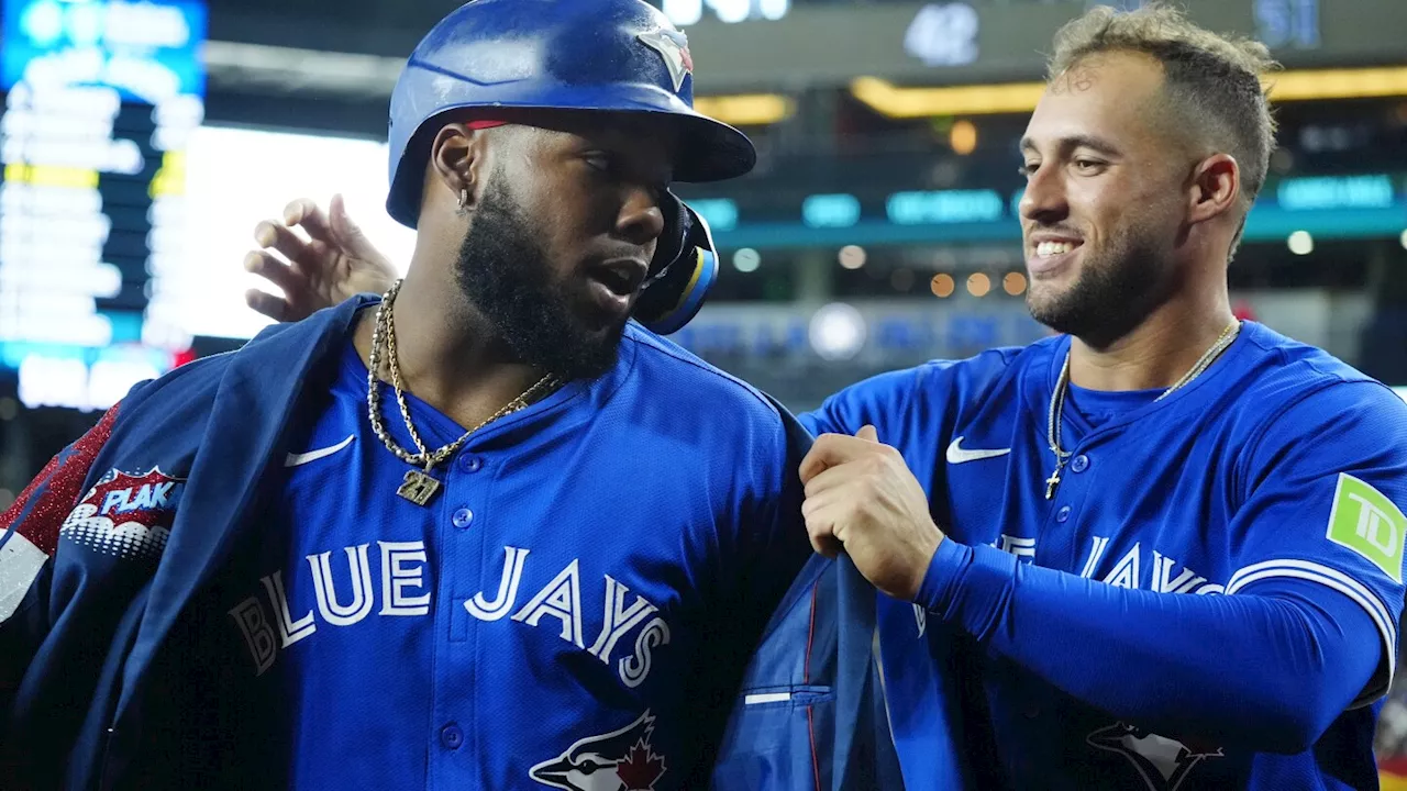 Blue Jays blow 7-run lead, but recover to beat Diamondbacks 8-7 after Guerrero's solo homer