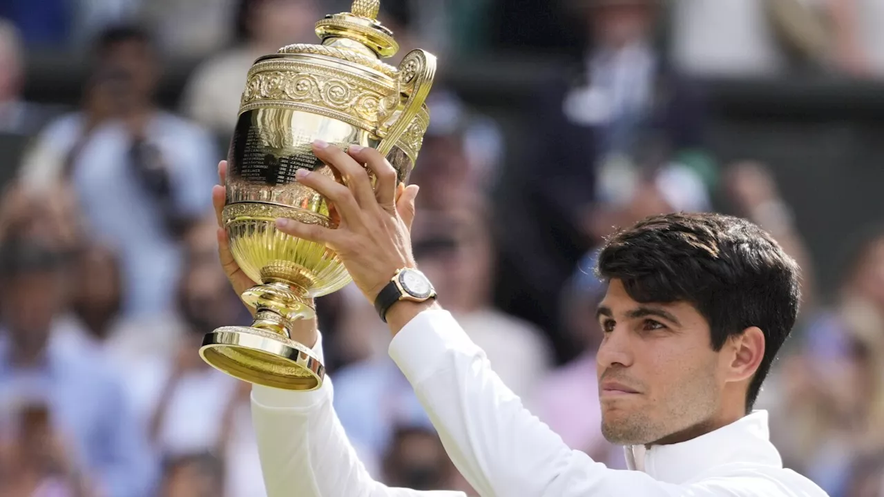 Carlos Alcaraz wants a seat at the adult table after his second Wimbledon and fourth Slam trophy