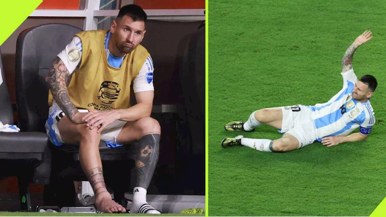 Lionel Messi’s Ankle Injury in Copa America Final vs Colombia Shown in ...