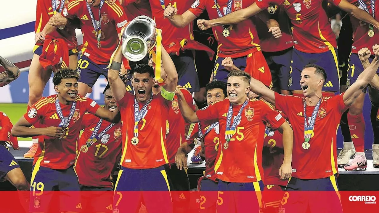 Espanha recordista com 4 títulos do Campeonato Europeu de Futebol