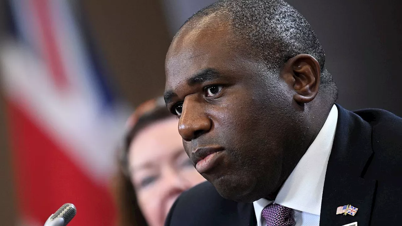 Foreign Secretary David Lammy calls for 'immediate ceasefire' between Israel and Hamas and release...