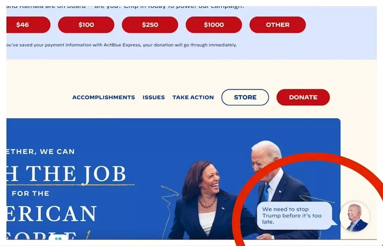 Biden campaign website still warns: ‘We need to stop Trump before it’s too late’