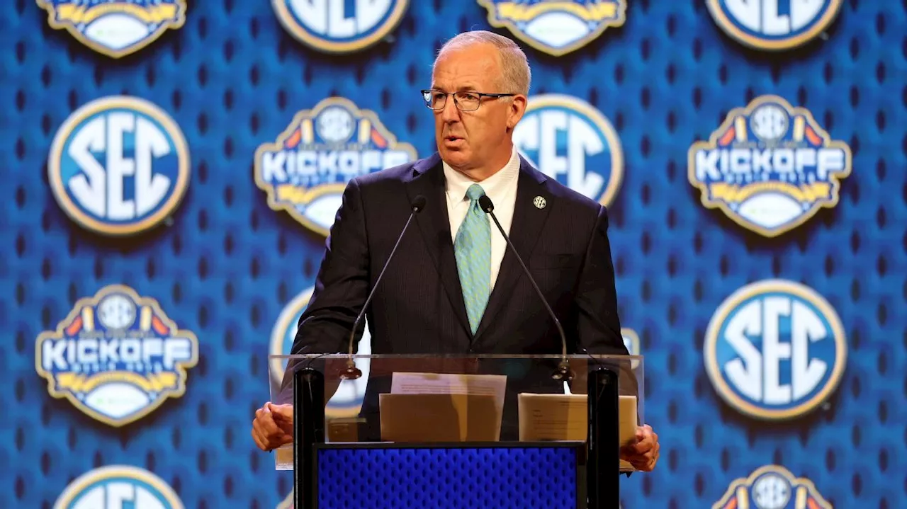 Commissioner Greg Sankey says SEC not recruiting other schools