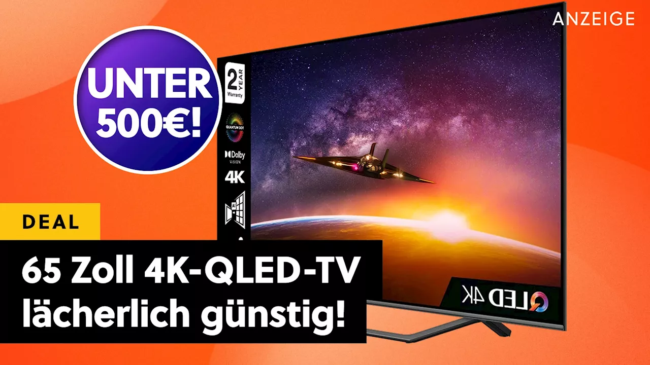 MediaMarkt kontert den Amazon Prime Day: 65 Zoll QLED 4K-Smart-TV für weit unter 500€