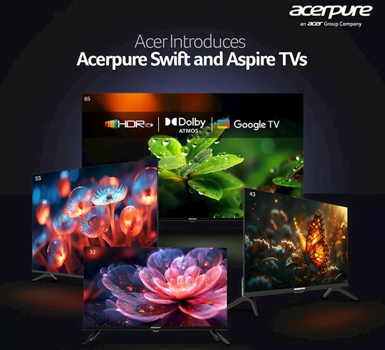 Acerpure Aspire & Swift TVs launched in India with up to 4K resolution & 24W audio output