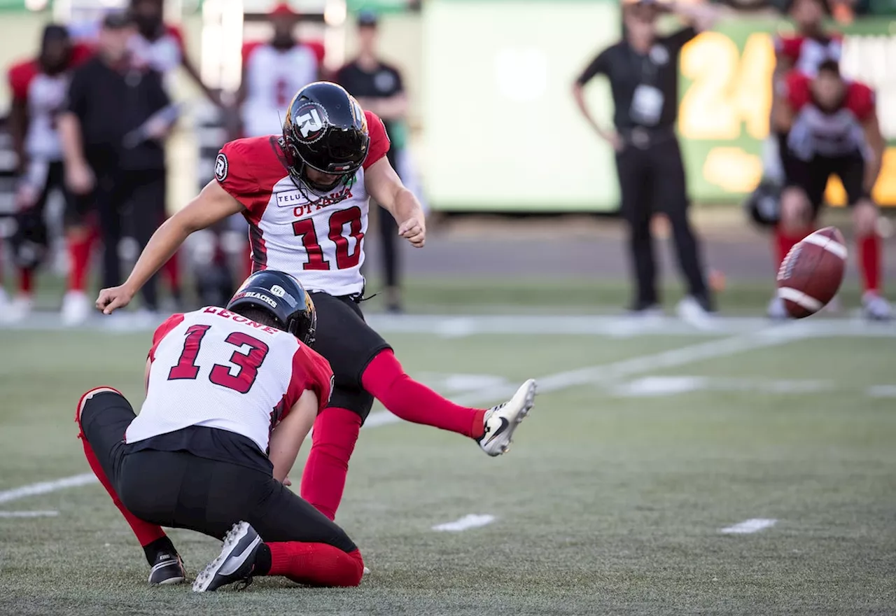 Redblacks rally early, late to edge winless Elks 37-34