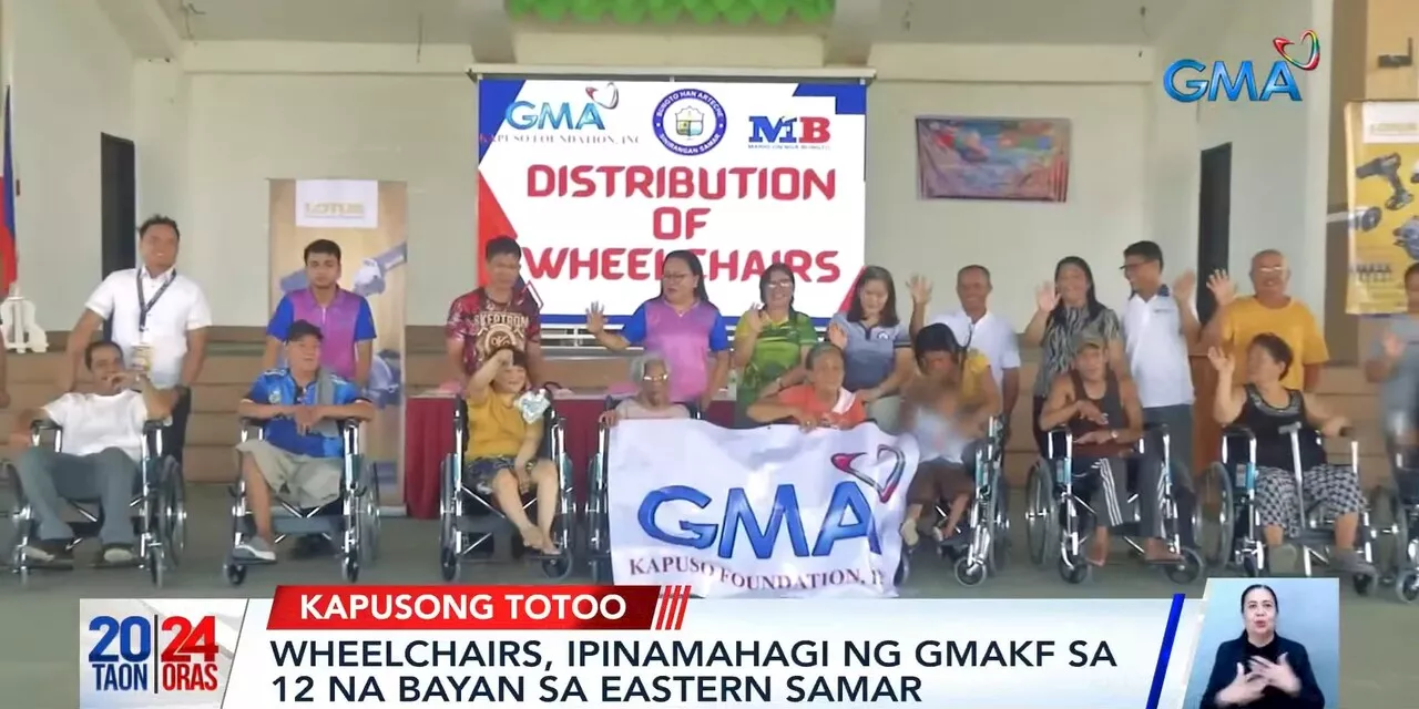 67 individuals in Eastern Samar receive wheelchairs through GMA Kapuso Foundation