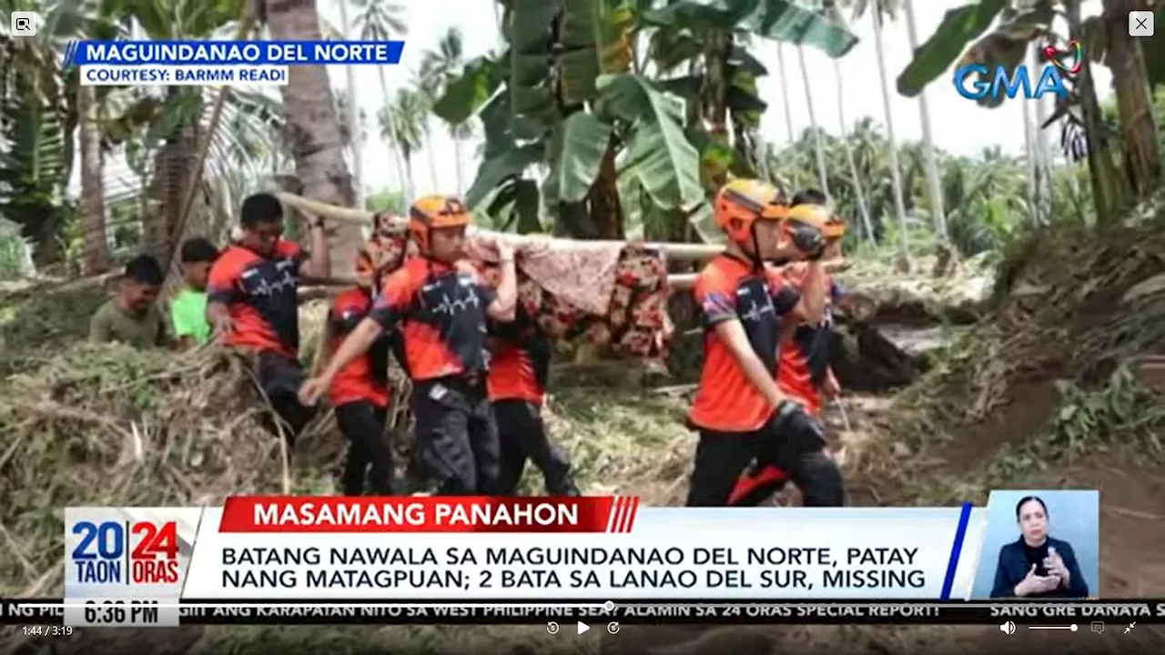 Body of missing child in Maguindanao del Norte found