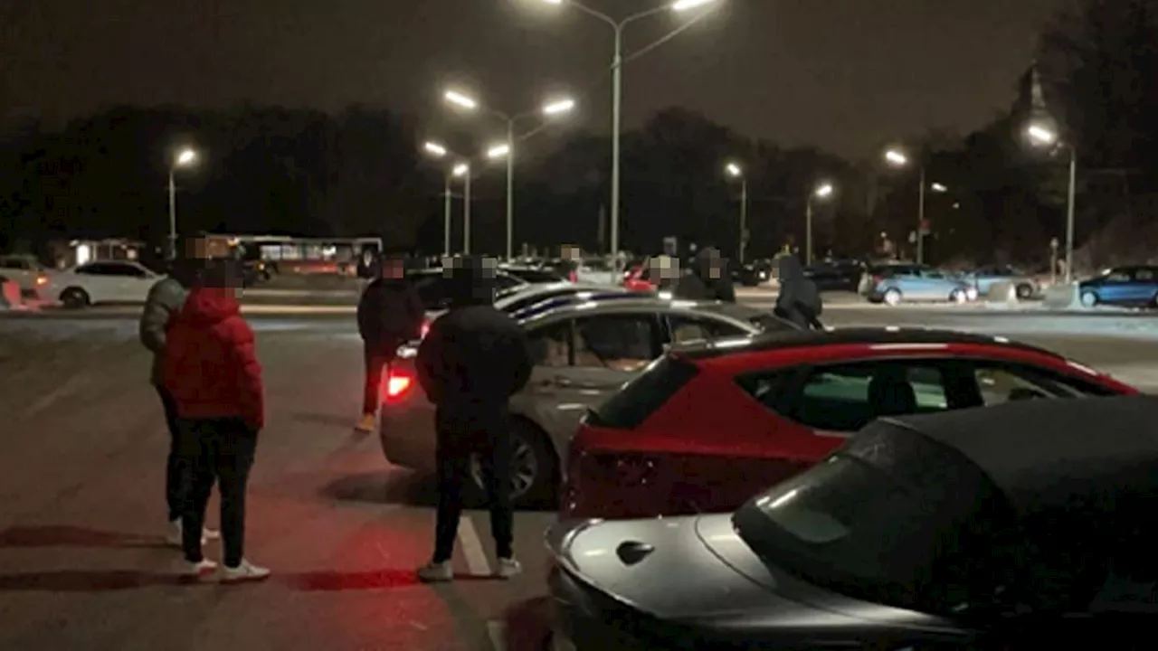 Tuning-Treffen eskaliert – Polizei-Beamte umzingelt