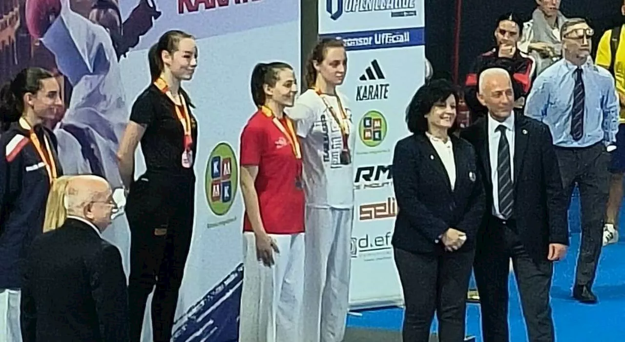 Karate, la ternana Anita Pazzaglia trionfa all'Open League di Roma nella nuova categoria 61 kg