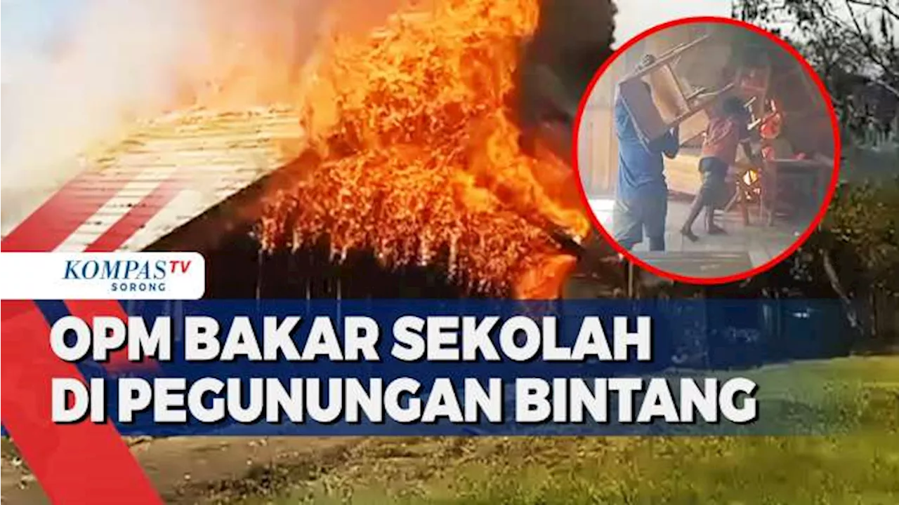 Miris OPM Kembali Bakar Sekolah Pelajar Di Pegunungan Bintang Tak Bisa Belajar