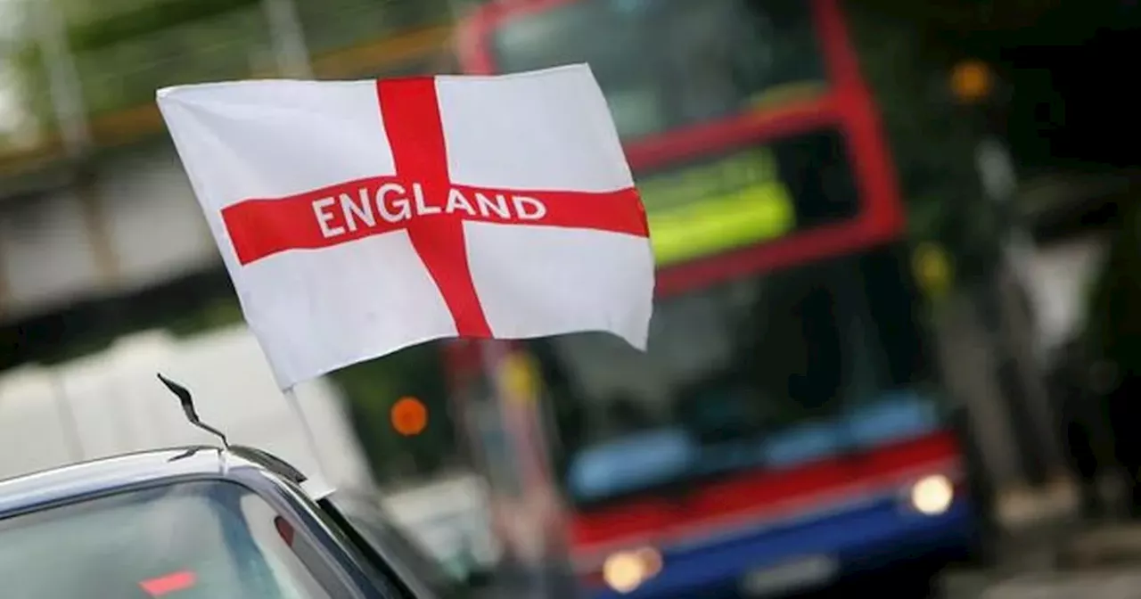 England fans told to 'shred or burn' St George's Cross flags today