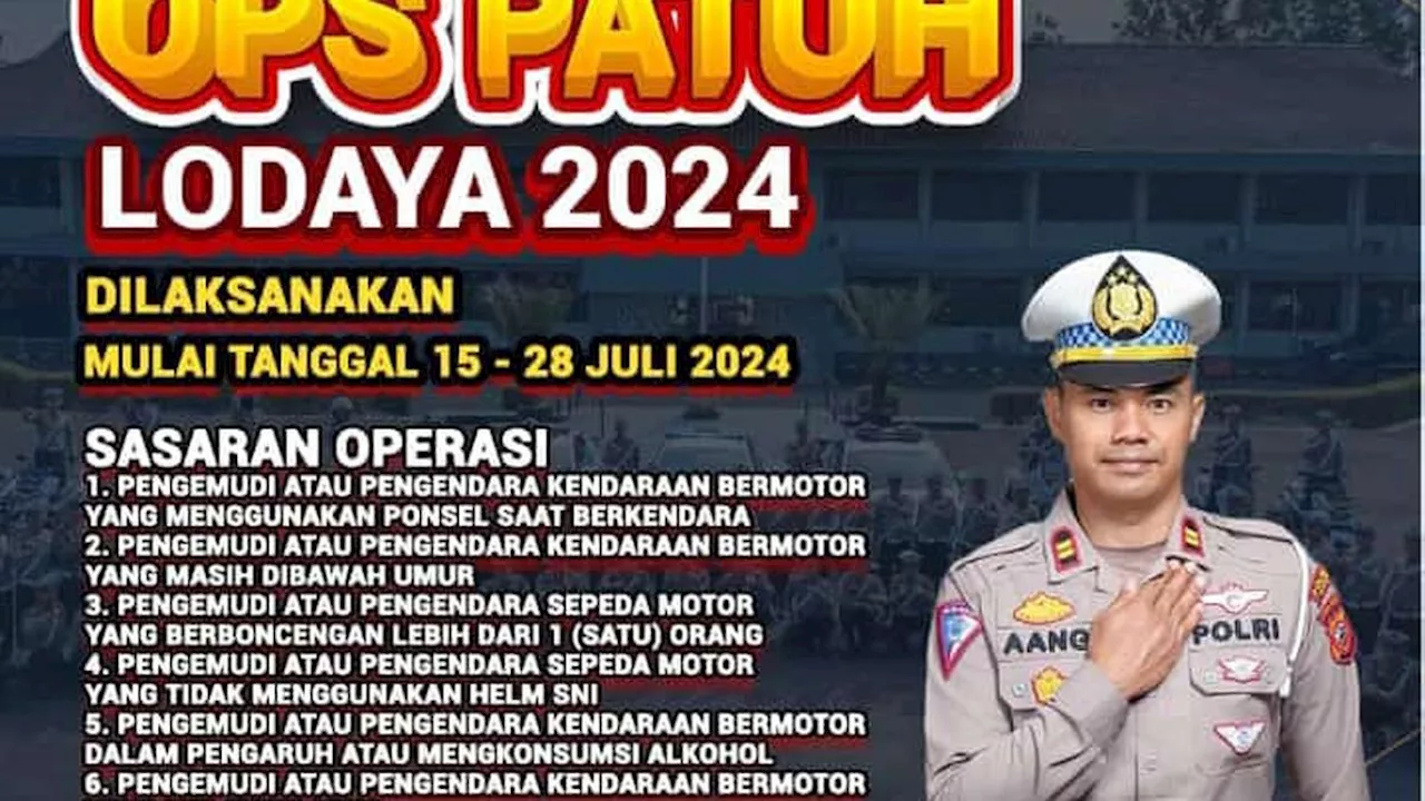 Priit! Polres Garut Gelar Operasi Patuh Lodaya 2024 Dua Pekan ke Depan, Cek 7 Sasaran Penilangan