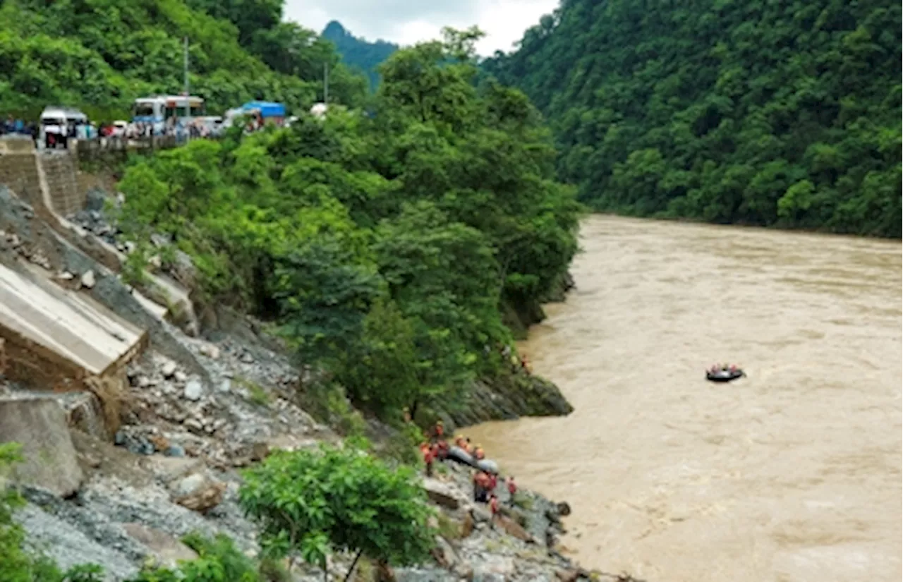 Nepal police say ‘no chances of finding survivors’ three days after bus plunges into river; 55 still missing