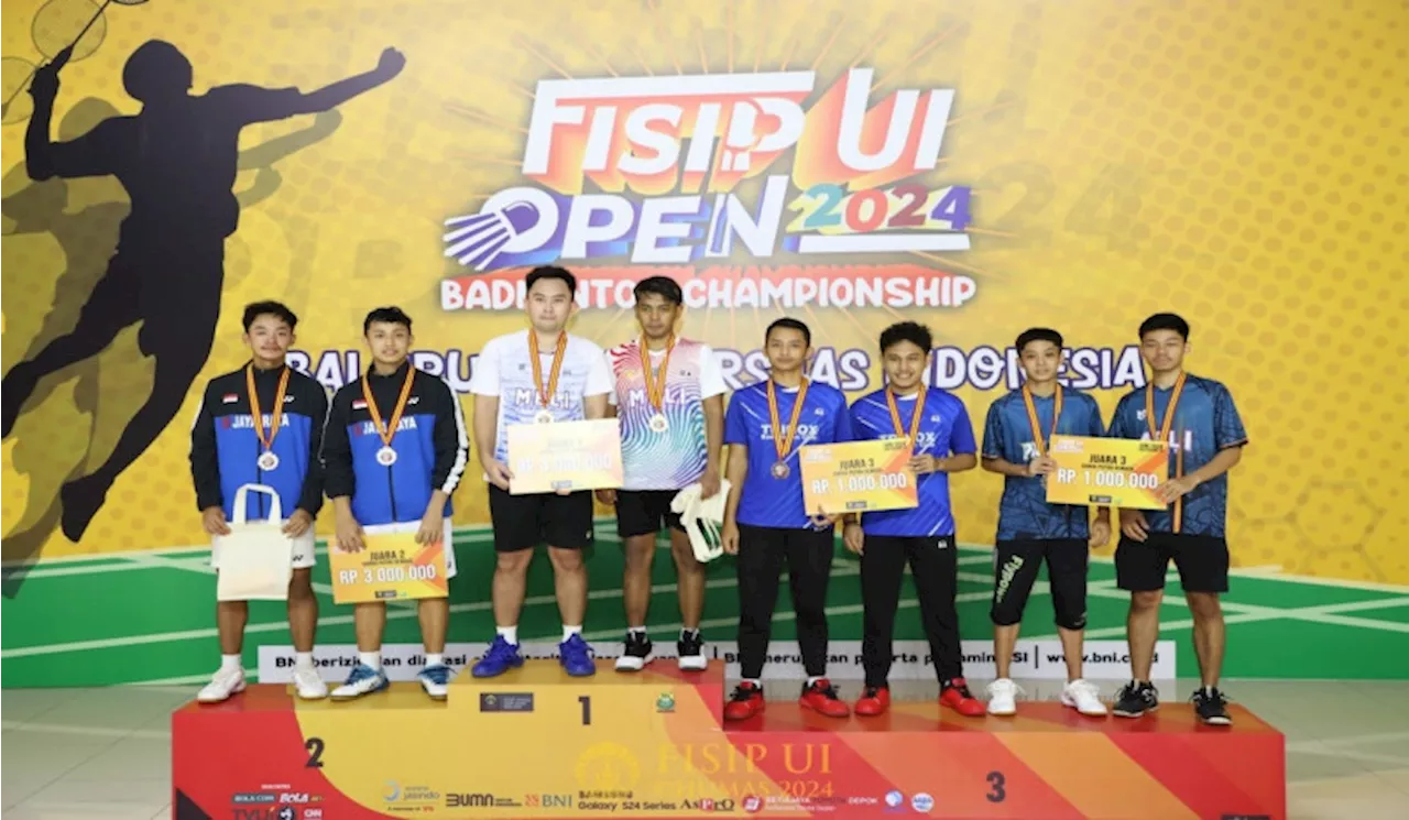 FISIP UI Open 2024 Sukses Digelar, Bukti Komitmen Universitas Indonesia Majukan Badminton Nasional