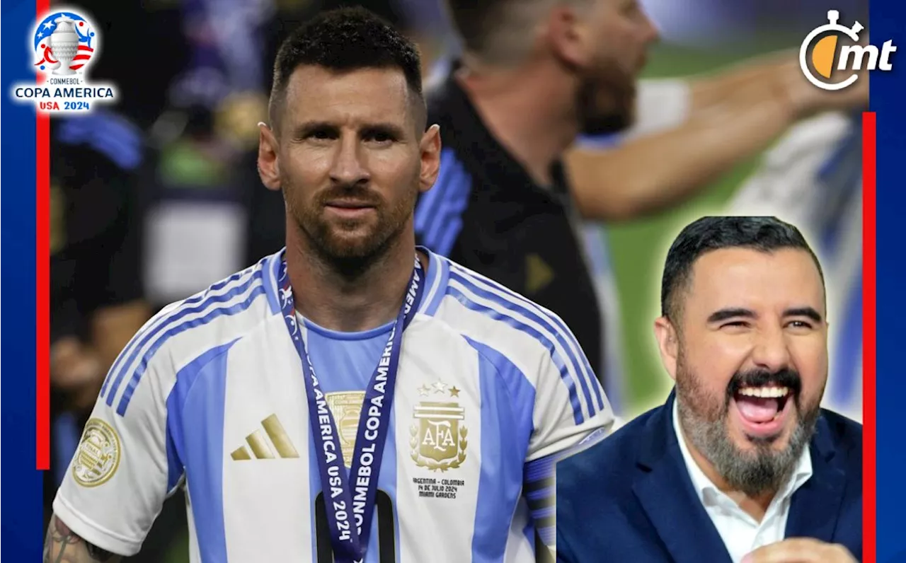 Álvaro Morales-arremete contra-Messi tras triunfo de Argentina en Copa América