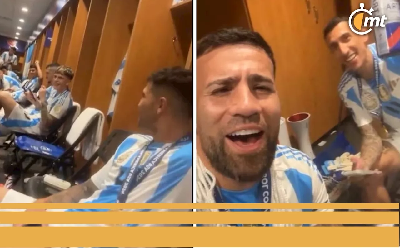 Selección de Argentina se burla de Colombia en el vestidor; usan canción de Ryan Castro