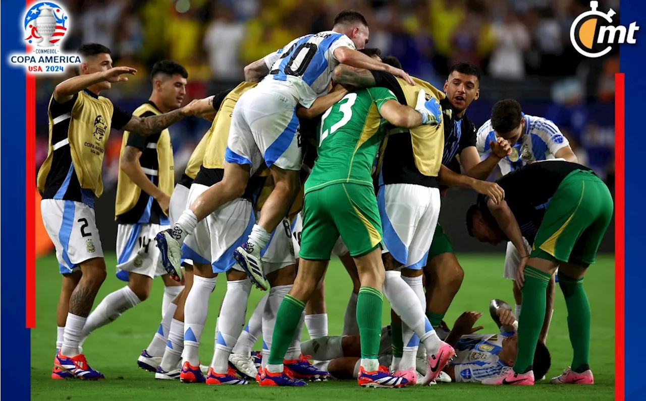 ¡Y sin Messi! Argentina se impone en tiempo extra a Colombia y gana la Copa América