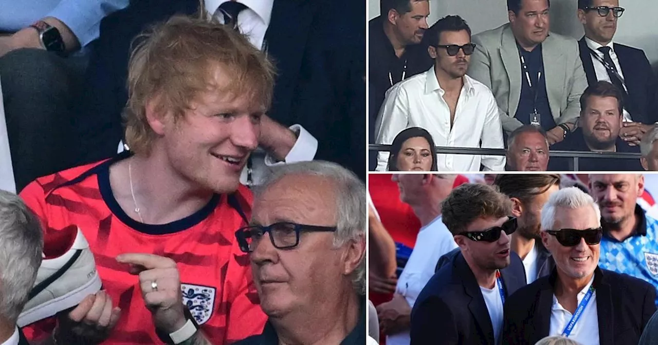 Harry Styles and Ed Sheeran jet to Berlin for England's Euro final defeat