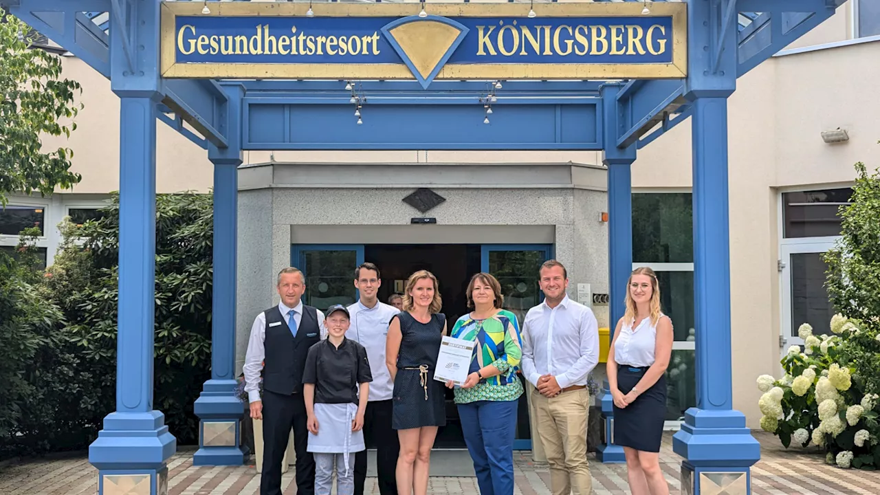 Gesundheitsresort Königsberg für Lehrlinge ausgezeichnet