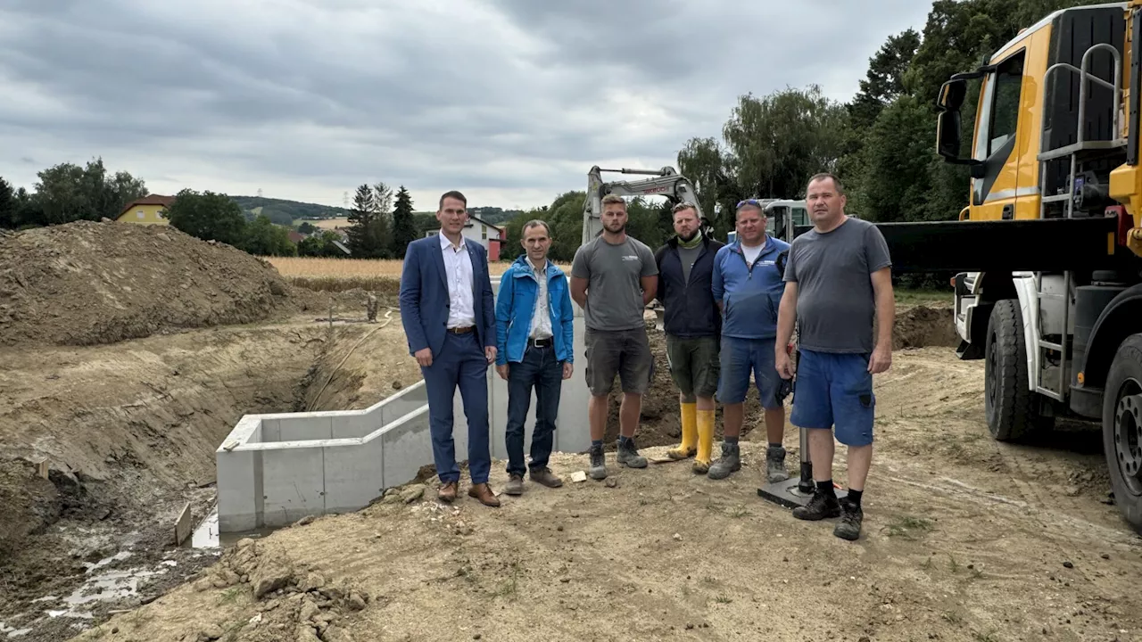 Obergänserndorf: Wichtige Rückhaltebecken sind in Umsetzung