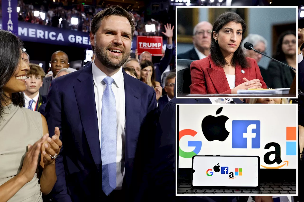 Trump VP pick J.D. Vance supports Big Tech antitrust crackdown, has praised FTC chair