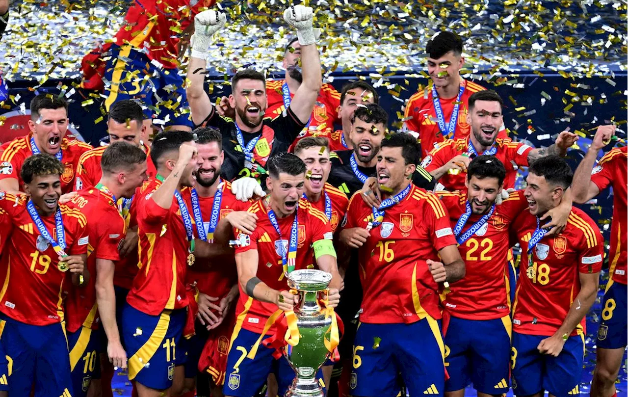 Sublime Spain strike late vs England to win record 4th Euro crown