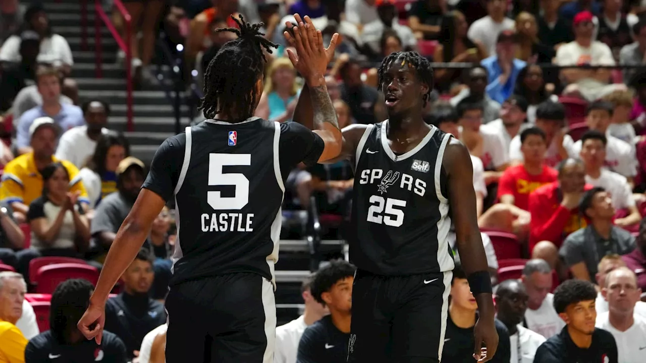 Spurs Rookie Stephon Castle to Miss Rest of Summer League With Wrist Sprain