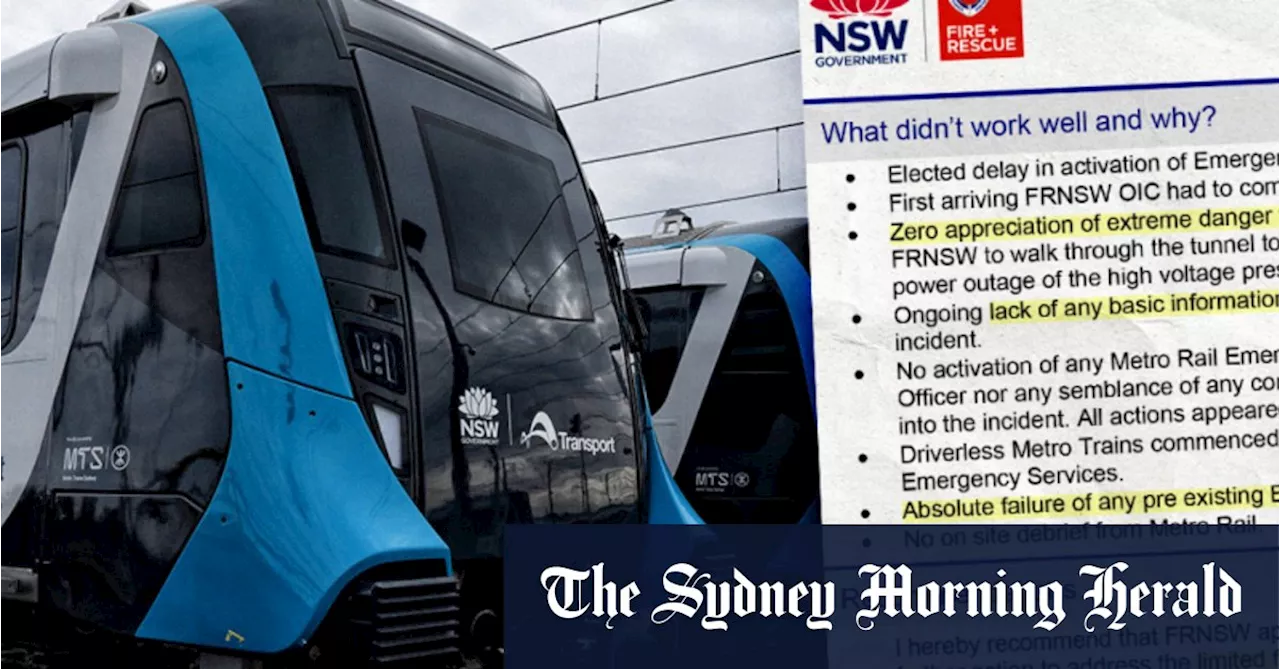 ‘Absolute failure’: Sydney metro operator slammed for emergency disarray
