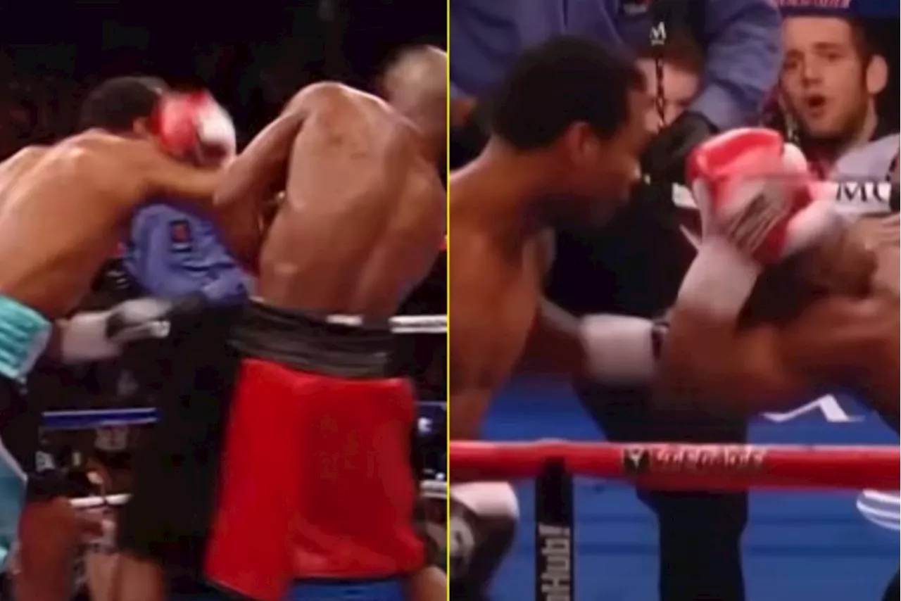 – Floyd Mayweather taunted rival after being stunned by ‘hardest punch’ of his enti...