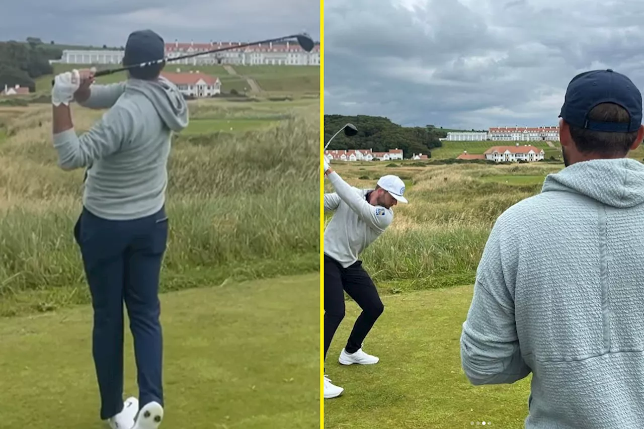 Scottie Scheffler prepares for Open Championship with ‘awesome’ day out at Trump Turnberry as world number...