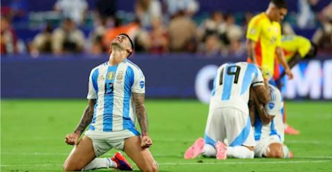 Argentina defeat Colombia 1-0 to win record 16th Copa America