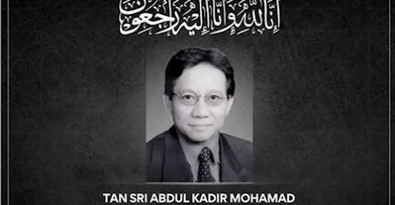 Former Foreign Ministry sec-gen Tan Sri Abdul Kadir dies